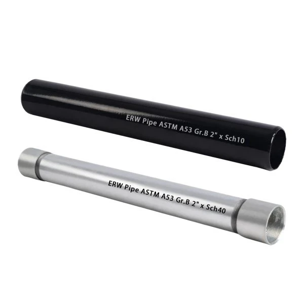 ASTM A53 ERW Pipa Baja Dilas
