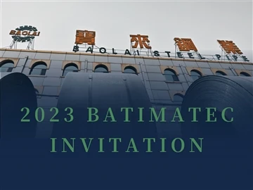 Pipa Baja Baolai Bergabung dengan BATIMATEC 2023 Mulai 7- 11 Mei