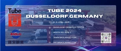 Baolai Bergabung dengan Tube 2024 Dusseldorf Sebagai Peserta Pameran